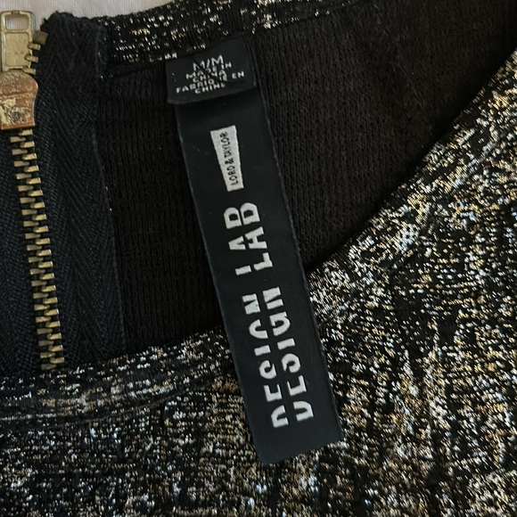 Design Lab by Lord & Taylor metallic crop top - Picture 2 of 2